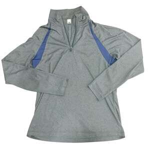 Alo Yoga Men's Lightweight 1/4 Zip Performance Pullover Grey Size Medium